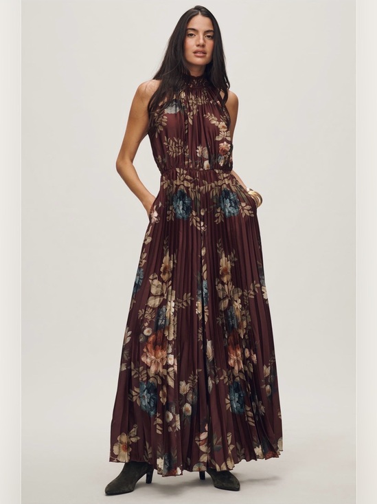 Anthropologie Pants - Anthropologie x Ranna Gill Pleated Mock-Neck Floral Jumpsuit NWT
